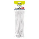 Tenax Fix Tie XL Lot de 50 liens de serrage en plastique blanc - 29 cm image 0