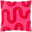 Heya Home Archie Cushion Square Pink/Red 45x45cm image 1