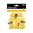Milestone Camping Guy Ropes Hi-Vis Yellow L:3.8m 4pcs image 1