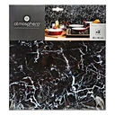 Atmosphera Lot de 2 stickers de carrelage effet marbre noir - 30 x 30 cm image 0