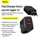 Baseus Compact Quick Charger - Black image 0