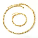 Delicate Twisted Rope Chain Jewelry Set, Bracelet & Choker Necklace Duo, 18K Gold PVD Stainless Steel Everyday Wear image 0