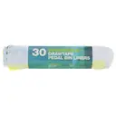 D2W  Pedal Bin Liners Drawtape 20L  100% Degradable, 45x46cm  30 Bags image 0