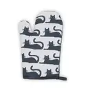 Maison by Premier Oven Glove Black Cat Black/White image 0
