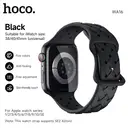 HOCO iWatch Band WA16 Flexible Series - Bamboo Pattern - Black image 0