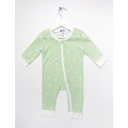 Mama Bamboo Babygrow 0-3Months Green Bamboo Print image 1