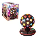GLOBAL GIZMOS Table Lamp Party Ball Rotating Black/Multicolour Large image 1