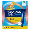 Tampax Pearl Compak Regular Tampons with Applicator 16 Pads image 0