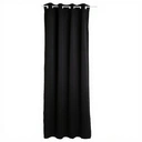Atmosphera Lot de 2 rideaux occultants Odelie noir - 135 x 240 cm image 0
