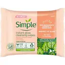 Simple Face Wipes Bio Instant Protect & Glow 20 Wipes image 0