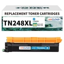 inkcloud TN248XL Cartouche de toner pour Brother DCP-L3560CDW/MFC-L3760CDW/ HL-L3240CDW - Cyan image 0