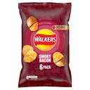 Walkers Smoky Bacon Crisps 6x25g image 0