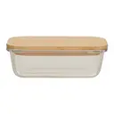 Maison by Premier 640ml Glass Container With Bamboo Lid image 1