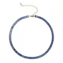 Ever Faith Blue Cubic Zirconia Thick Tennis Choker Necklaces image 0