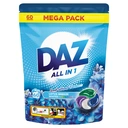 Daz All in 1 PODS, Washing Liquid Laundry Detergent, Whites & Colours, Lotus Breeze, 60 Washes image 0