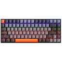 Machenike K500A-B84 Clavier filaire 75 %, disposition QWERTY US, interrupteur rouge, rétroéclairage LED, gris clair image 0
