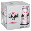 Asahi Super Dry Beer 4x330ml Can image 0