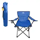 Milestone Camping Chair Folding with Cup Holder Blue image 1