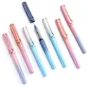 WRITECH Liquid Ink Rollerball Pens: 0.5mm Black Pens Quick Dry No Bleed Roller Pens Pack of 8(Gradient) image 0