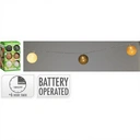 Guirlande lumineuse 12 LED en raphia image 0