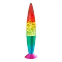 GLOBAL GIZMOS Lava Lamp Rocket Rainbow Glitter Multicolour image 1