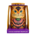 Monty Bojangles Savanna Gold Cat Tin with Flutter Scotch Cocoa Dusted Truffles 135g image 0
