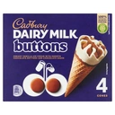 Cadbury Dairy Milk Buttons 4 x 100ml (400ml) image 0