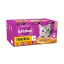Whiskas Farm Menu Adult Wet Cat Food in Jelly Tin 6 x 400g image 0