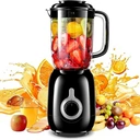 BEAR Table Blender LLJ-B12K1 1.2L 500W 2 Speed + Pulse Function 4 Stainless Steel Blades image 0