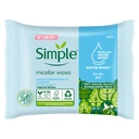Simple Kind to Skin Micellar Cleansing Wipes Water Boost 20 Wipes image 0