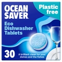 OceanSaver Eco-Friendly Dishwasher Tablets - Pack of 30 | Non-Toxic & Plastic-Free Dish Washing Tablets for Sustainable Cleaning | All in One Plant-Based Dishwasher Salt & Rinse Aid for Tough Stains image 0