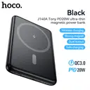 HOCO J140A PD20W 5000mAh Magnetic Power Bank - Black image 0