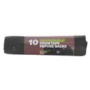 D2W  Refuse Sack Drawtape 70L  100% Degradable, 74x86cm  10 Bags image 0