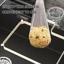 Maxcook Suction Cup Kitchen Drain Rack Sink Rack Garbage Strainer Sieve Rack - with 50 Nets - White image 6