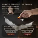 Maxcook 3pcs - 304 Stainless Steel Crisper Lunch Box Refrigerator Sealed Storage Box MCFT1434 - with Lid image 3