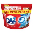 Daz ALL in 1 PODS, Washing Liquid Laundry Detergent Capsules, Whites & Colours, 56 Washes image 0