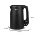 Bear 6 Temperature Settings with 1.7 L Stainless Steel Kettle Black ZDH-C17V3, 1800-2200 W, Microprocessor Touch Panel, BPA-Free, Imported Temperature Controller, Boil Dry Protection, Automatic Shut-Off Electric image 1