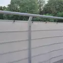 TENAX Texstyle Plus Ecran brise-vue décoratif argent et noir avec œillets pour jardins et terrasses - 1,00 x 5 m image 3