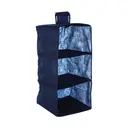 Essentials by Premier 3 Sections Blue Hanging Garment Organiser image 3