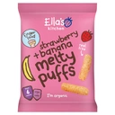 Ella's Kitchen Organic Strawberry & Banana Melty Puffs Baby Snacks 6+ Months 20g image 0