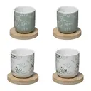 Secret de Gourmet Floral Green Geschenkset mit 4 13-cl-Bechern image 2