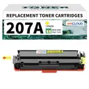 inkcloud 207A Toner avec puce compatible pour HP m283fdw M255dw - 1 jaune image 0