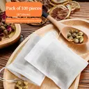 BJ Nonwoven Filter Bag For Tea,Seasoning,Traditional,Chinese Medicine 8*10cm, 100pcs image 1