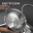 Maxcook 3-Layer 304 Stainless Steel Double-Flavor Hot Pot - With Glass Lid - 28cm image 6