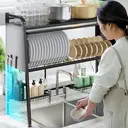 Cooker King Kitchen Shelf Dish RackDrainer Countertop Sink OpbergrekDish RackKnife RackCutting Board Rack Upgraded 95cm image 8