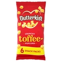 Butterkist Crunchy Toffee Popcorn Snack Packs 6x20g image 1