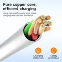 HOCO X93 PD20W Lightning Charging Cable – 1M - White image 4