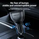 ACEFAST B14 165W 3-Port (USB-C*2/ USB-A) Car Charger - Black image 4