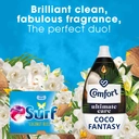 Surf 3in1 PODS, Washing Liquid Laundry Detergent Capsules, Coconut Bliss, 15 Washes image 7