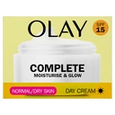 OLAY Complete Moisturise & Glow Day Cream with SPF15, for Healthy Glowing Skin, 50ml image 1
